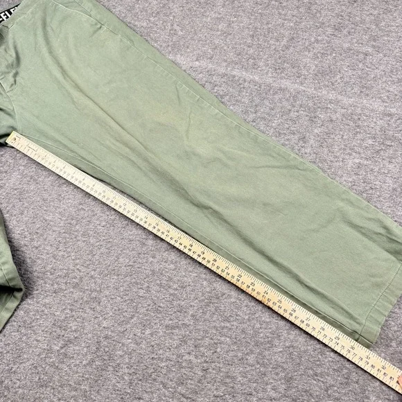 Dixon Pants Mens 40x31 Green D-Flex Chino Stretch Casual Straight Fit Outdoors - Picture 6 of 8